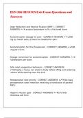 BSN 366 HESI RN Exit Exam Questions and Answers