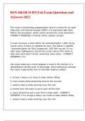 BSN 366 HESI RN Exit Exam Questions and Answers 2025