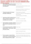 PAEA EOC & SUMMATIVE PRACTICE EXAM QUESTIONS AND ANSWERS &lpar;VERIFIED AND WELL DETAILED ANSWERS&rpar; LATEST UPDATE 2025&sol;2026
