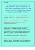 WGU C427 OBJECTIVE ASSESSMENT FINAL  EXAM NEWEST 2025&sol;2026 COMPLETE 300  QUESTIONS AND CORRECT ANSWERS WITH  RATIONALES &lpar;VERIFIED ANSWERS&rpar; &vert;ALREADY  GRADED A&plus;&vert;&vert;BRAND NEW VERSION&excl;&excl; 