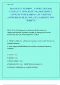 BRMP EXAM VERSION 1 NEWEST 2025&sol;2026  COMPLETE 100 QUESTIONS AND CORRECT  ANSWERS WITH RATIONALES &lpar;VERIFIED  ANSWERS&rpar; &vert;ALREADY GRADED A&plus;&vert;&vert;BRAND NEW  VERSION&excl;&excl;