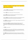 Certified Floodplain Manager Exam Questions  with correct answers 