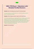 HSC 3720 Exam 1 Questions with  Detailed Verified Answers 