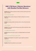 HSC 3720 Exam Questions with Detailed Verified Answers