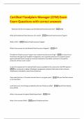 Certified Floodplain Manager &lpar;CFM&rpar; Exam  Exam Questions with correct answers  What year did the US Congress pass the National Flood Insurance Act&quest; - 1968  What did the National Flood Insurance Act create&quest; - National Flood Insurance Program  What is NFIP&quest; 