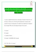 NATE AC Service Certification 2025&sol;2026 &ndash; 50 Practice Questions with Verified Answers on HVAC Charging&comma; Airflow&comma; Electrical Diagnostics & Safety Codes