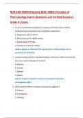 NUR 210&sol; NUR210 &lpar;Latest 2025&sol; 2026&rpar; Principles of  Pharmacology Exam&vert; Questions and Verified Answers&vert;  Grade A&vert; Galen