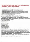 RPT 234 Final Exam Study Guide with Practice Questions Respiratory Therapy - Pulmonology&period;pdf
