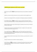 CNRN Review Questions with correct answers 