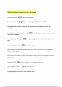CNRN  Questions with correct answers 