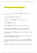 CNRN Review Questions with correct answers 