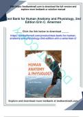 Test Bank: Human Anatomy and Physiology, 2nd Edition by Amerman - Ch. 1-27, 9780134553511, with Rationales