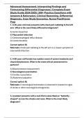 Advanced Assessment&colon; Interpreting Findings and Formulating Differential Diagnoses &vert; Complete Exam Study Guide 2024&sol;2025 &vert; 200&plus; Practice Questions with Answers & Rationales &vert; Clinical Reasoning&comma; Differential Diagnosis&comma; Case Study Scenarios&comma; Nurse Practitio