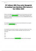IVY Software MBA Prep works Managerial Accounting Exam Questions With Answers &vert; New Edition 2025