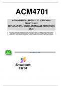 ACM4701 ASSIGNMENT 1 &lpar; QUESTIONS & ANSWERS&rpar; SEMESTER 2 -2025