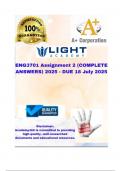 ENG3701 Assignment 2 &lpar;COMPLETE ANSWERS&rpar;   2025 - DUE 18 July  2025&semi;100&percnt; trusted &comma;comprehensive and complete reliable solution with clear explanation