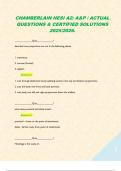 CHAMBERLAIN HESI A2&colon; A&P &sol; ACTUAL QUESTIONS & CERTIFIED SOLUTIONS 2025&sol;2026&period;  