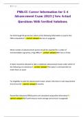 PMK-EE Career Information for E-4 Advancement Exam 2025 &vert; New Actual Questions With Verified Solutions