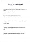 ALERRT & ERASE EXAM With Complete Questions and Answers 