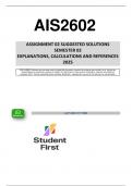 AIS2602 ASSIGNMENT 2&lpar; QUESTIONS & ANSWERS&rpar; SEMESTER 2 -2025