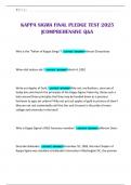 KAPPA SIGMA FINAL PLEDGE TEST 2025 &vert;COMPREHENSIVE Q&A