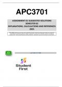 APC3701 ASSIGNMENT 1&lpar; QUESTIONS & ANSWERS&rpar; SEMESTER 2 -2025