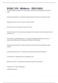 EOSC 210 - Midterm - 2023-2024&period; 116 Questions And Answers