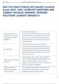Exam &lpar;elaborations&rpar; New York State Property and Casualty Licensing 