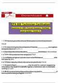 EPA 609 Technician Certifcation Questions & 100&percnt; Correct Answers &lpar;Verified&rpar; &vert; Latest Update &vert; Grade A&plus;