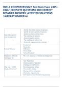Exam &lpar;elaborations&rpar; IBOLC COMPREHENSIVE   