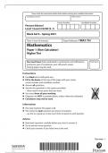 maths gcse higher mock 6