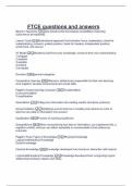 FTCE questions and answers 