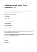 C720 Operations & Supply Chain Management PA  NEWEST 2025&sol;2026 ACTUAL EXAM COMPLETE QUESTIONS AND CORRECT DETAILED ANSWERS &lpar;VERIFIED ANSWERS&rpar; &vert;ALREADY GRADED A&plus;&vert;&vert;BRAND NEW&excl;&excl;