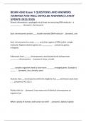 BCHM 4360 Exam 1 QUESTIONS AND ANSWERS &lpar;VERIFIED AND WELL DETAILED ANSWERS&rpar; LATEST UPDATE 2025&sol;2026