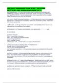 IOWA LIFE INSURANCE EXAM SCRIPT 2025&sol;2026 QUESTIONS AND ANSWERS GUARANTEE A&plus;