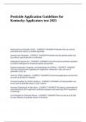Pesticide Application Guidelines for Kentucky Applicators test 2025