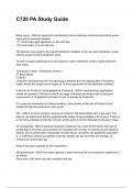 C720 PA Study Guide NEWEST 2025&sol;2026 ACTUAL EXAM COMPLETE QUESTIONS AND CORRECT DETAILED ANSWERS &lpar;VERIFIED ANSWERS&rpar; &vert;ALREADY GRADED A&plus;&vert;&vert;BRAND NEW&excl;&excl;