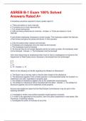 ASREB B-1 Exam 100&percnt; Solved Answers Rated A&plus;