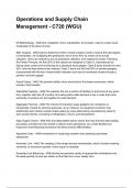 Operations and Supply Chain Management - C720 &lpar;WGU&rpar; NEWEST 2025&sol;2026 ACTUAL EXAM COMPLETE QUESTIONS AND CORRECT DETAILED ANSWERS &lpar;VERIFIED ANSWERS&rpar; &vert;ALREADY GRADED A&plus;&vert;&vert;BRAND NEW&excl;&excl;