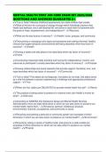 MENTAL HEALTH FIRST AID CORE EXAM SET 2025&sol;2026 QUESTIONS AND ANSWERS GUARANTEE A&plus;