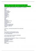 MENTAL HEALTH FIRST AID EVALUATION EXAM 2025&sol;2026 QUESTIONS AND ANSWERS GUARANTEE A&plus;