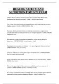 HEALTH&comma; SAFETY&comma; AND  NUTRITION FOR DCF EXAM