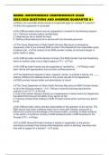MSDBE JURISPRUDENCE COMPREHENSIVE EXAM 2025&sol;2026 QUESTIONS AND ANSWERS GUARANTEE A&plus;