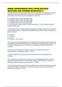 MSDBE JURISPRUDENCE FINAL PAPER 2025&sol;2026 QUESTIONS AND ANSWERS GUARANTEE A&plus;