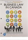 test bank and solution manual for Business Law in Canada 12th Edition by Richard A&period; Yates&comma; Teresa Bereznicki-Korol&comma; and Trevor Clarke