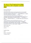 Ch 16&period;2-4 The Progressives Mega Questions with complete solution 2025