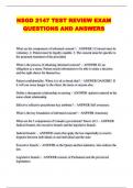 NSGD 2147 TEST REVIEW EXAM QUESTIONS AND ANSWERS