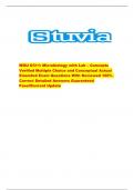 WGU D311&colon; Microbiology with Lab &ndash; Concepts  Verified Multiple Choice and Conceptual Actual  Emended Exam Questions With Reviewed 100&percnt;  Correct Detailed Answers Guaranteed  Pass&excl;&excl;Current Update 