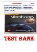 TEST BANK for Microbiology&colon; A Systems Approach 7th Edition by  Marjorie Kelly Cowan and Heidi  smith 2025  NOTE&colon; Answer Key At The end Of Each Chapter 100&percnt;  a&plus;