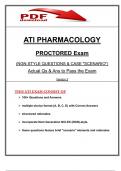 2023 ATI Pharmacology Proctored Exam Version 3 &vert; NGN-Style Questions & Case Scenarios &vert; Real Q&A to Pass the Exam